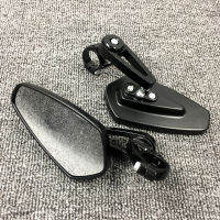 MT-07 MT-09 Motorcycle Universal 7/8"l Handle Bar End Rearview Side View Mirror CNC Aluminum 360 Rotation Bracket Mirrors