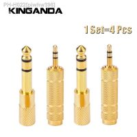 4pcs/set 3.5mm to 6.5mm 6.35mm Male to Feamle Audio Cable Adapter 6.5 6.35 Plug 3.5 Jack Stereo AUX Converter Amplifier Free