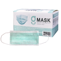 G-LUCKY MASK หน้ากากอนามัย ใช้ทางการแพทย์ ปิดปาก จมูก แผ่นกรองอากาศ 3 ชั้น (ผลิตในประเทศไทย) 50 ชิ้น 1 กล่อง