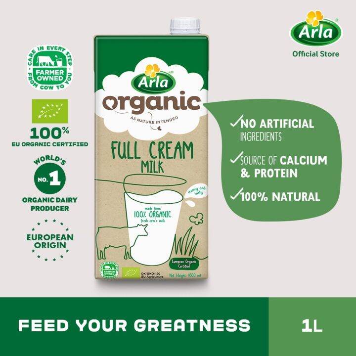 Arla Organic Full Cream Milk 1L Lazada PH
