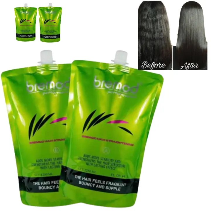 AUTHENTIC Bremod Hair Rebonding Cream Original / Plain Scent 1250ml*2