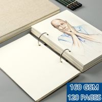 Sketchbook Hardcover 120 Pages 160GSM Refillable Notebook for Drwaing Stationery School Supplies