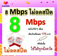 ซิมโปรเทพ 8  Mbps ไม่ลดสปีด เล่นไม่อั้น +โทรฟรีทุกเครือข่ายได้ แถมฟรีเข็มจิ้มซิ