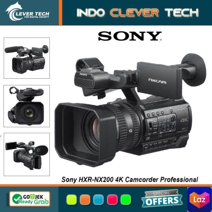 Sony HXRNX200 NXCAM 4K Professional Camcorder Lazada Indonesia