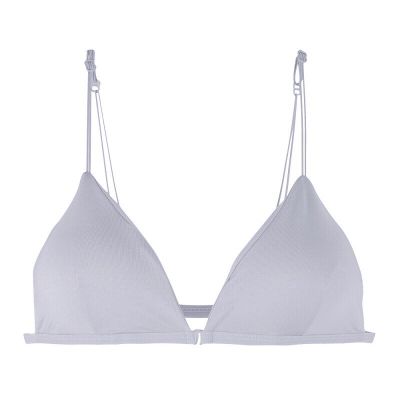Sexy Seamless Thin Triangle Cup Small Spaghetti Straps Bra No Steel Ring Front Buckle Brassiere Girl Cotton Backless Bralette