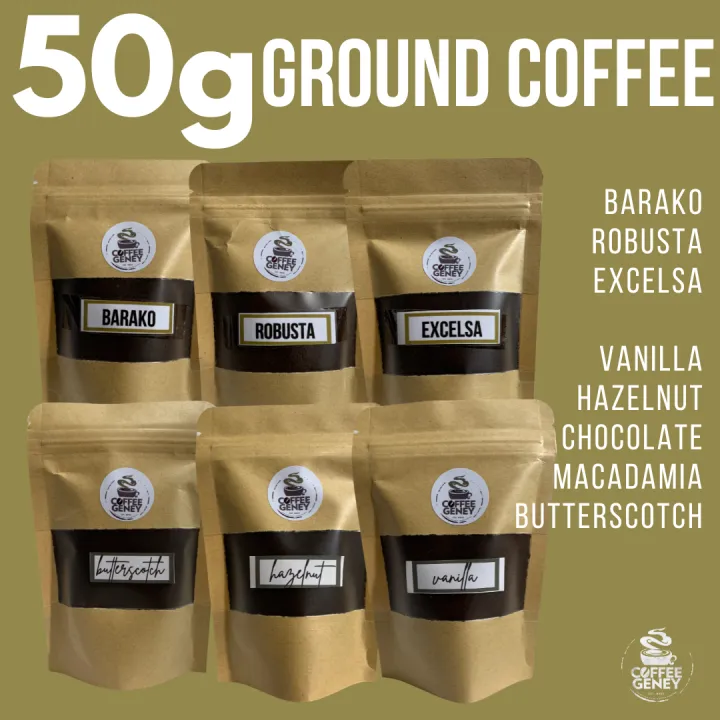 50grams Ground Coffee (9 Coffee Flavors) | Lazada PH