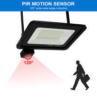 PIR Motion Sensor LED Flood Light Outdoor AC 220V 230V 10W 20W 30W 50W Waterproof Led Spotlight For Garden Wall Street Lamp