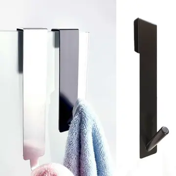 Shower Rod Towel Hook Shower Pole Hook for Towel Hook Bathrobe and Loofah  Electroplating Finish Organizer