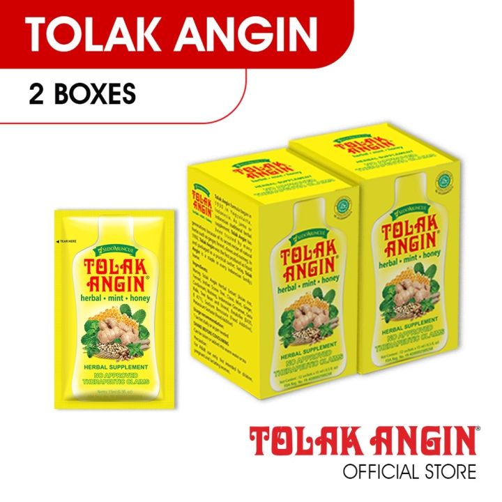 Tolak Angin Herbal Supplement 15ml 2 Boxes (24 Sachets) | Lazada PH