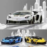 เครื่องชั่งขนาดเล็ก1:64โมเดลรถเรซิ่น Aventador GT EVO