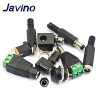 5PCS Male and female DC Power plug 5.5x2.1MM 5.5x2.5MM 3.5x1.35MM 5.5x2.1 Jack Adapter Connector Plug Golden DC-022B DC-025M