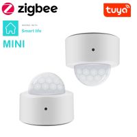 Tuya Zigbee Smart Mini PIR Motion Detector With Lux Light Sensor Passive Infrared Security Burglar Alarm Works With Tuya Hub Shoes Accessories