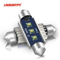 ANMINGPU 2Pcs ไฟสัญญาณ C5W เฟสตูนหลอดไฟ Led Cree C10W Led 31มม.36มม.39มม.41มม.ไฟเก๋งป้ายทะเบียนรถ12V สีขาว