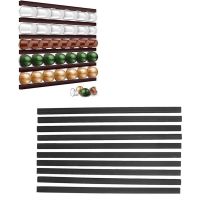 Coffee Capsule Storage Rack Self Adhesive Wall Mounted Coffee Pods Holder for Any Coffee Pods Organizer Station