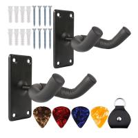 2-Pack Guitar Hanger Guitar Hook Guitar Stand Guitar Wall Mount Hanger for Electric Acoustic Guitar