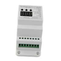 5a อินพุต Bc-835-Din Dc12-24v * เอาต์พุต5ch ราง Din 5ch Dmx512 Cv Pwm ตัวควบคุม1990สำหรับแผ่นเรืองแสงแถบไฟ Led