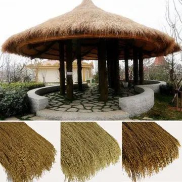 Deck Decor Tiki Straw Roof Palm Thatched Straw Roof Fake Straw