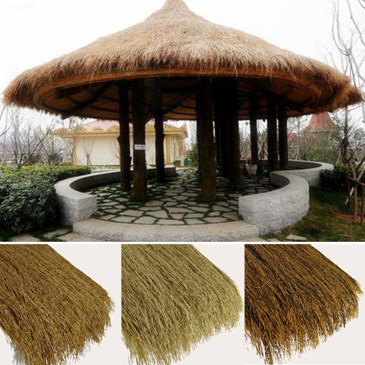 Artificial Lifelike Garden Patio Fake Straw Roof Realistic Straw