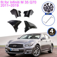 บังโคลนสำหรับ Infiniti M 35 Q70 2011 ~ 2019อุปกรณ์เสริม2014 2015 M25 M35h M37 M56 Y51 4x โคลนอวัยวะเพศหญิงด้านหน้าล้อพิทักษ์สาด