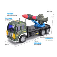 2023[ สามารถยิงขีปนาวุธได้ ] เสียงและแสงเฉื่อยทหารขีปนาวุธจรวดขนส่งบันไดวิศวกรรมขุดของเล่นเด็ก