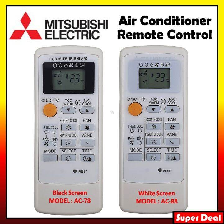 MITSUBISHI Electric Air Cond Aircon Aircond Air Conditioner Remote