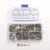 500 Pcs/set M2 M2.5 M3 M4 M5 M6 Stainless Steel Kerang Pad Semi Mesin Cuci Kunci Elastis Gasket 304 Stainless Steel melengkung Mesin Cuci