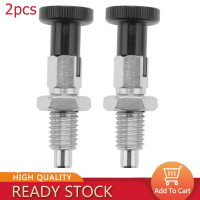 【Ready Stock&amp;COD】2X M10 Stainless Steel Self Locking Index Plunger Pin With Self Locking Function For Dividing Head