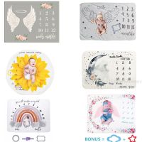 【jw】✱✈  Infant Monthly Growth Blanket Newborn Photography Props Baby