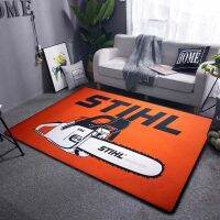 〖Queena carpet〗 พรมลายเลื่อยตัดของเลื่อยยนต์ STIHL,พรมพิมพ์ลายอุปกรณ์ตกแต่งห้องนอนเกษตรป่าไม้กันลื่นห้องเล่นเกมห้องนั่งเล่นพรมพื้นที่ขนาดใหญ่