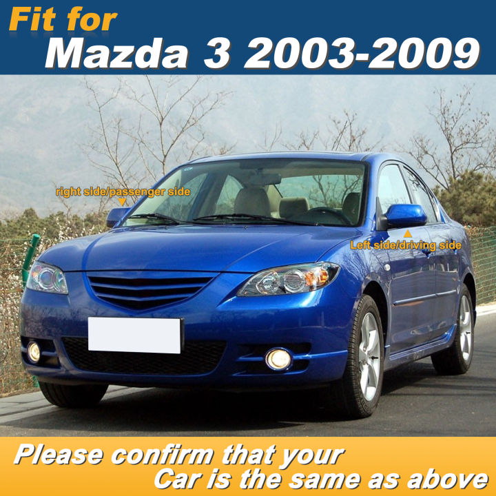 ฝาครอบกระจกมองหลังประตูเหมาะสำหรับ-mazda-3-2003-2009อุปกรณ์เสริมในรถยนต์
