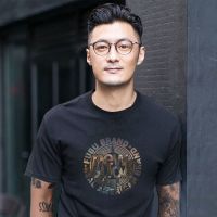 CODAndrew Hearst Hong Kong Ins Trendy Printed Men Short Sleeve T-shirt Loose Shawn Yue Same Tee Top T-shirt Lengan Pendek Lelaki Bercetak Korea Ins Bergaya Baju T Lengan Separuh Palsu Dua Potongan Lelaki Longgar ins 男生短袖t恤 港風潮流寬松圓領男生t恤 余文樂同款t恤男