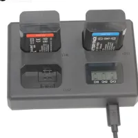 Triple Charger LCD USB Charger for three batteries NP-FW50 DC5V 850mA(1510)