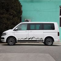 For Volkswagen Multivan T5 T6 Outdoor Sport California Car Sticker Auto Body Door Side Stripes Mountain Graphics Vinyl Decal