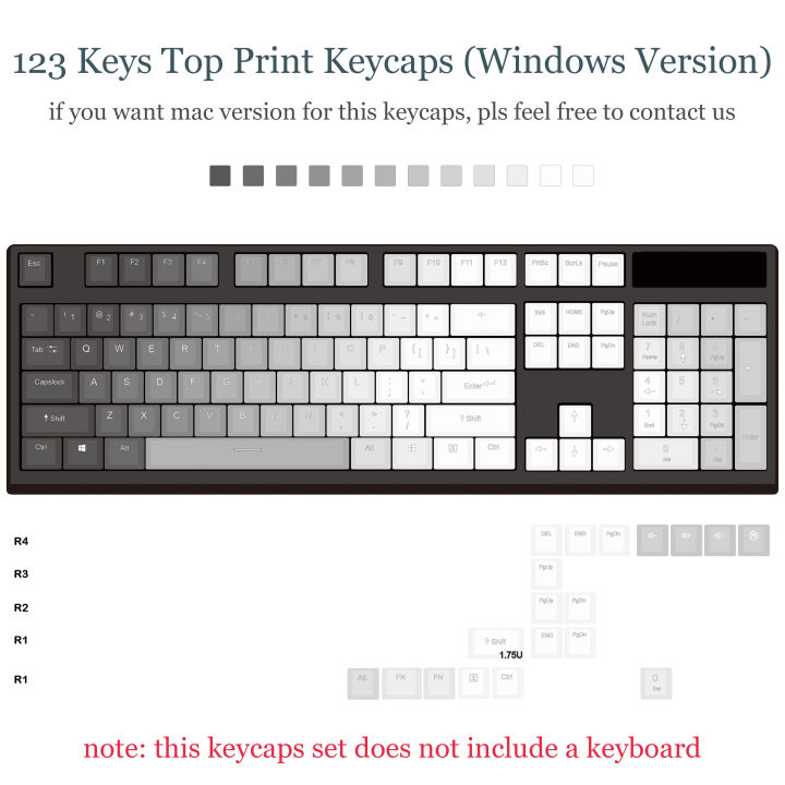134คีย์-double-shot-pbt-keycaps-ด้านบนด้านพิมพ์-keycaps-โปรไฟล์-oem-shine-ผ่าน-keycap-สำหรับ-cherry-gateron-mx-switches-keyboard