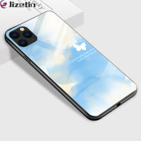 Jizetin เคสแข็งสำหรับ iPhone 11 11 Pro iPhone 11 Pro Max เคสฝาหลังกระจกเทมเปอร์เคสมันวาวเหมือนฝันหลากสี
