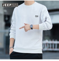 เสื้อยืดแขนยาวคอเต่าผู้ชายลาย JEEP วิญญาณสำหรับฤดูใบไม้ผลิและฤดูใบไม้ร่วงใหม่เสื้อกันหนาว ผู้ชาย