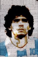 Diego Maradona อาร์เจนตินาฟุตบอลฟุตบอล Star Wall ผ้าใบโปสเตอร์ Art Light ผ้าใบตกแต่งบ้าน