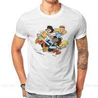 เสื้อยืดแขนสั้น คอกลม แบบนิ่ม ทรงหลวม ลายการ์ตูน Gaston Lagaffe คุณภาพสูง สําหรับผู้ชาย  SDAG