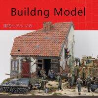 “》โมเดล1/35ชุดวัสดุดีไอวายทำมืออาคารจำลองบังกะโลสไตล์ยุโรปทรายบ้านเครื่องมือโมเดลเครื่องวัด