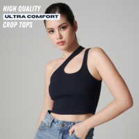 Serena Crop-Top - Navy (READY-TO-SHIP)