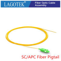 00PCS SCAPC fiber Pigtail Simplex 9125 Single Mode Fiber Optic Pigtail 0.9mm LSZH Yellow