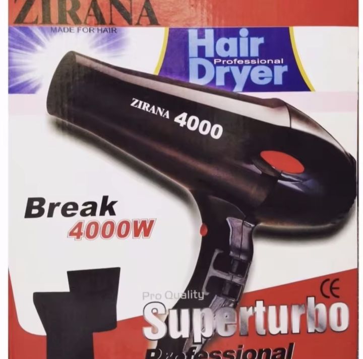 ไดร์เป่าผม-zirana-รุ่น-zr-4000-ไดร์เป่าผม-super-turbo-4000w-เครื่องเป่าผม-ftee78-ลมแรง-คุณภาพดี-ไดร์ที่ใช้ในร้านเสริมสวย-ปรับแรงลมได้2ระดับ-ลมร้อนและลมเ