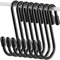 Office Coat Heavy Kitchen Bathroom Plants Duty Bedroom Black Shaped Hooks