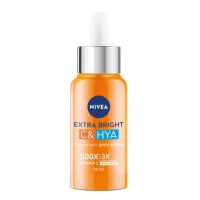 NIVEA Extra Bright C &amp; HYA Vitamin Serum 30ml. นีเวีย เอ็กซ์ตร้า ไบรท์ ซี แอนด์ ไฮยา วิตามิน เซรั่ม 30มล.