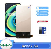 LCD TFT 6.43 "สำหรับ OPPO Reno 7 5G CPH2371 LCD สัมผัสหน้าจอ LCD อุปกรณ์จอแสดงผลแบบแทนที่สำหรับ OPPO Reno 7 CPH2363 LCD