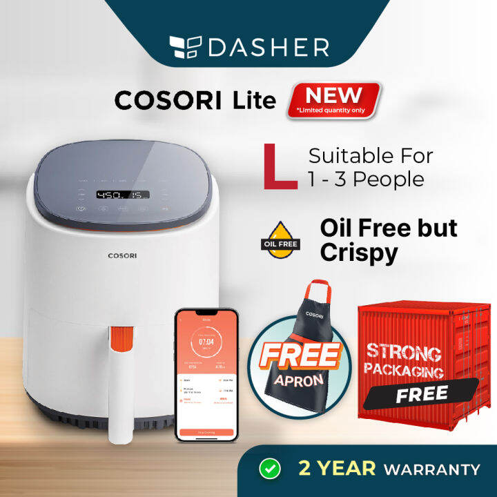 [NEW] COSORI Lite 3.8L Digital Compact Smart Control Easy Cleaning 13