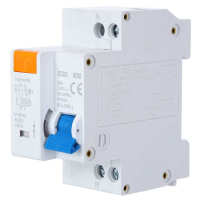 1pn เบรกเกอร์กระแสไฟตกค้างเกินและกระแสสั้นป้องกันการรั่วไหลราง Din Rcbo