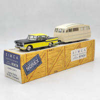 1/43 Noเร่งเครื่อง Simca Vedette Chambord 1958และ Caravane Henon CL5711รถโมเดล Diecast