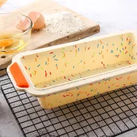 Silicon Bicolor Bakeware Oblong Toast Bake Mold Non-stick High-heat Resistant Baking Tray Colorful