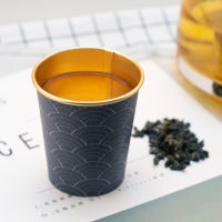 Gold Foil Paper Cup Home Use and Commercial Use High-End Disposable Cup Thickened Water Cup Tea Cup